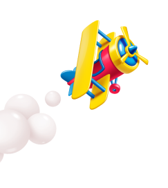ilustração nuvem e avião